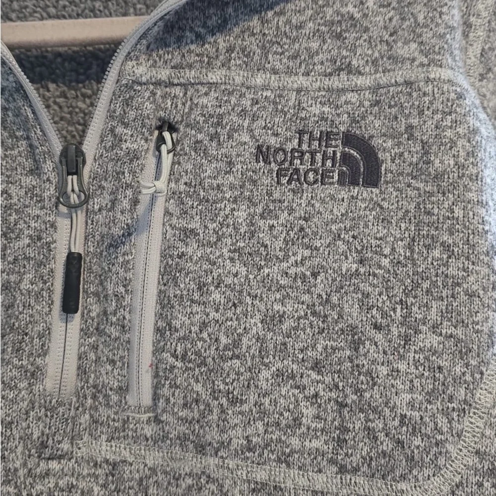 The North Face Heathered Gray Fleece Jacket